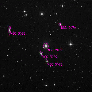 DSS image of NGC 5077
