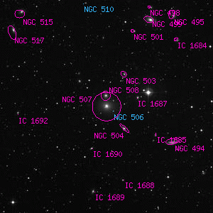 DSS image of NGC 507