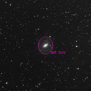 DSS image of NGC 5101