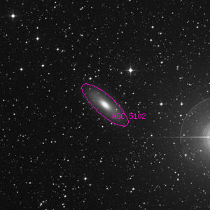 DSS image of NGC 5102