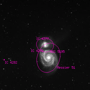DSS image of NGC 5195
