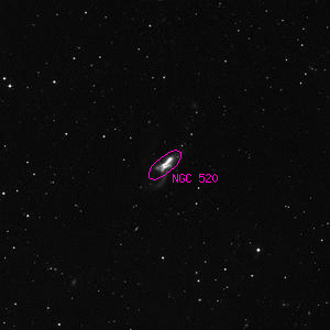 DSS image of NGC 520