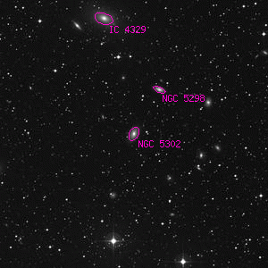 DSS image of NGC 5302