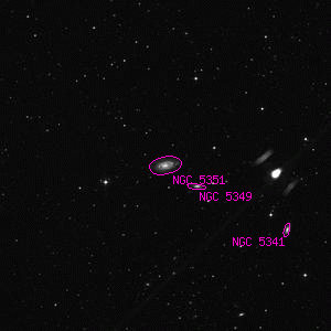 DSS image of NGC 5351