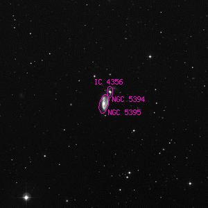 DSS image of NGC 5395