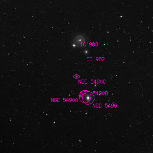 DSS image of NGC 5490C