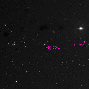 DSS image of NGC 5501