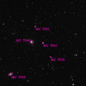 DSS image of NGC 5542