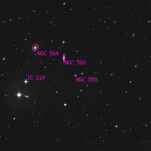 DSS image of NGC 558