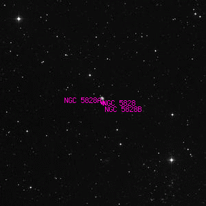 DSS image of NGC 5828B