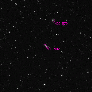 DSS image of NGC 582