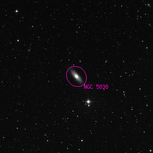 DSS image of NGC 5838