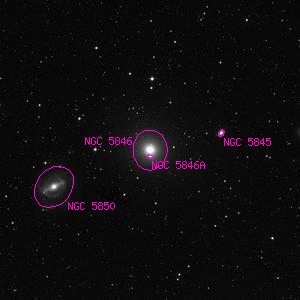 DSS image of NGC 5846