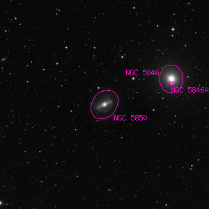 DSS image of NGC 5850