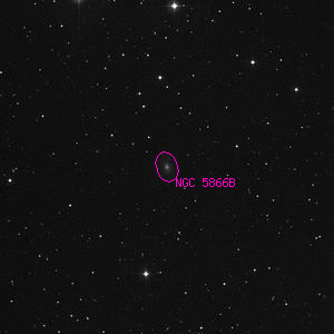 DSS image of NGC 5866B