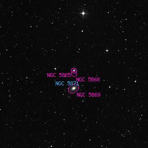 DSS image of NGC 5868