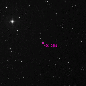 DSS image of NGC 5881