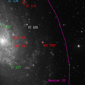 DSS image of NGC 588
