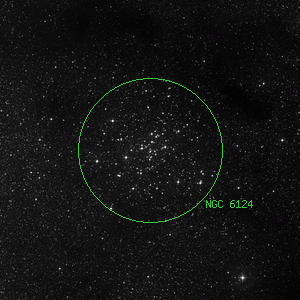 DSS image of NGC 6124