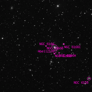 DSS image of NGC 6166B