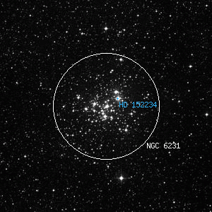 DSS image of NGC 6231
