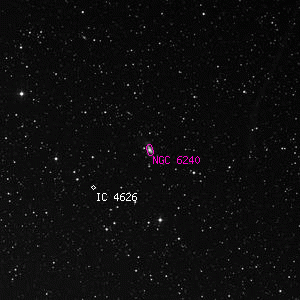 DSS image of NGC 6240