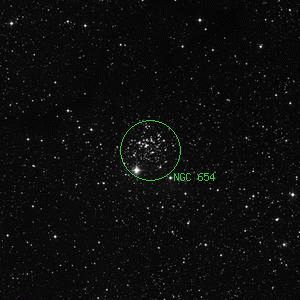 DSS image of NGC 654