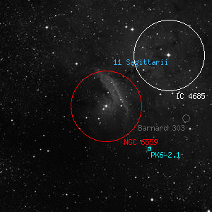 DSS image of NGC 6559