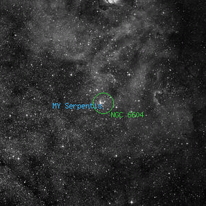 DSS image of NGC 6604