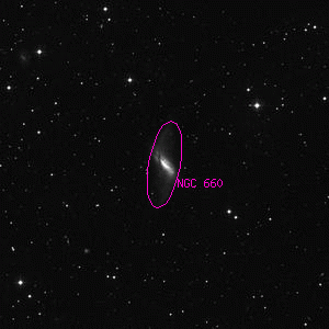 DSS image of NGC 660