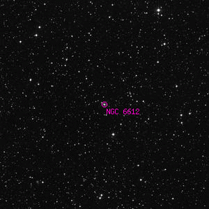 DSS image of NGC 6612