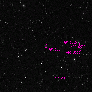DSS image of NGC 6617