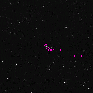 DSS image of NGC 664