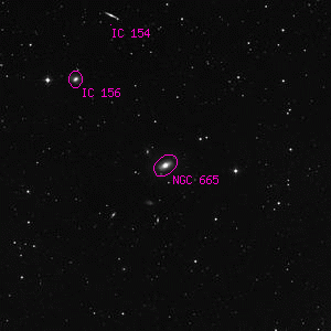DSS image of NGC 665