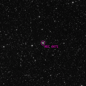 DSS image of NGC 6671