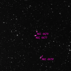 DSS image of NGC 6677