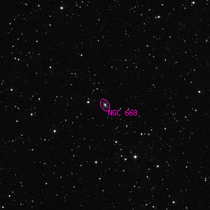 DSS image of NGC 668