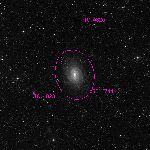 DSS image of NGC 6744