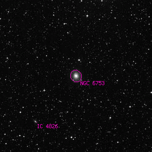DSS image of NGC 6753
