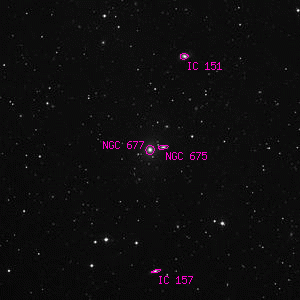 DSS image of NGC 677