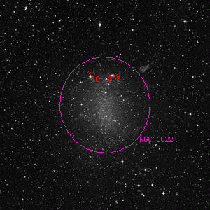 DSS image of NGC 6822