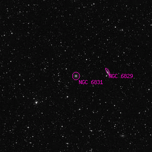 DSS image of NGC 6831