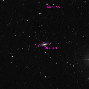 DSS image of NGC 697