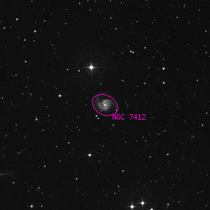 DSS image of NGC 7412