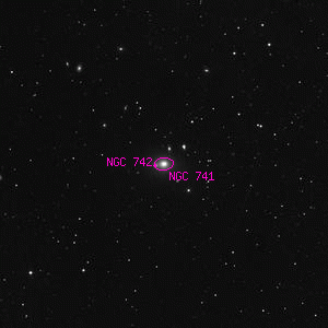 DSS image of NGC 741
