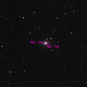 DSS image of NGC 742