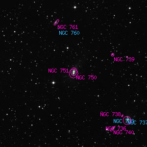 DSS image of NGC 751