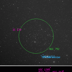 DSS image of NGC 752