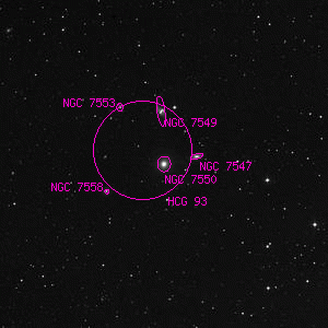 DSS image of NGC 7550