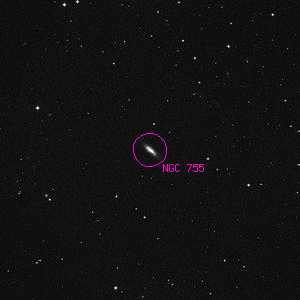 DSS image of NGC 755